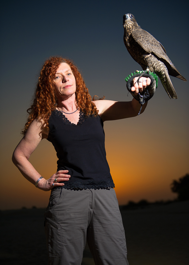 14-Bobbi with falcon by Issa